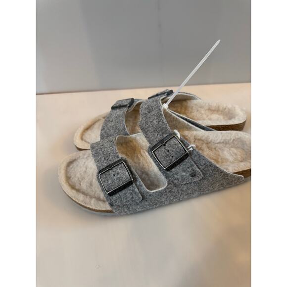 Birkenstock Arizona Rivet Wool Felt Two Strap Slip On  Sandals sz 42 11(W) 9(M) - Picture 5 of 8